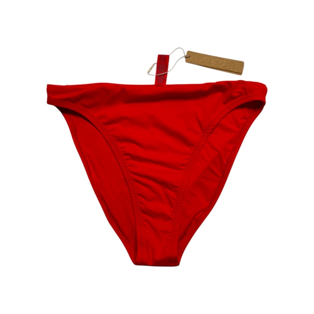 NWT Skims Recycled Swim High Leg Bikini Bottom - Ruby (S) - SOLD OUT